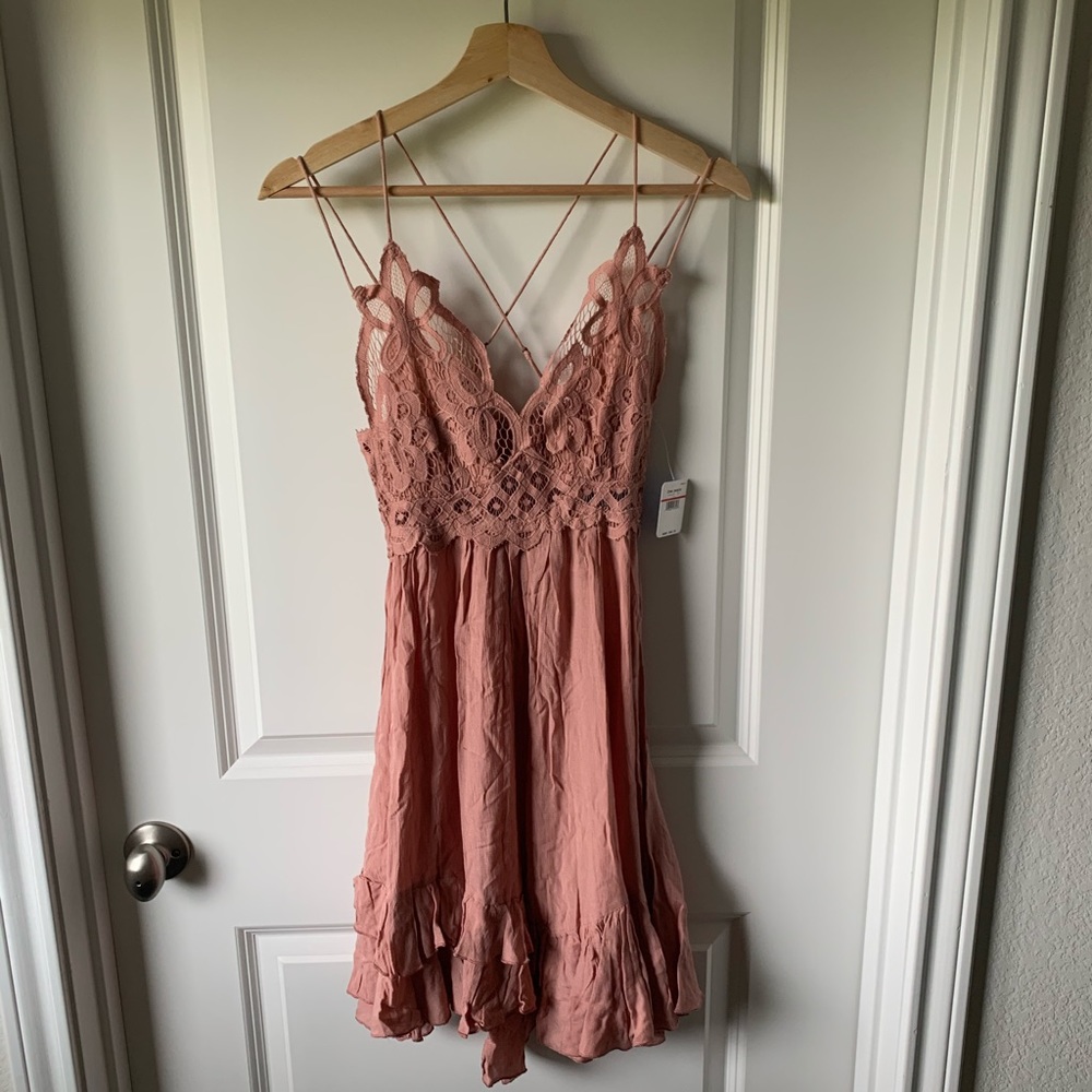 LAST 1! Free People FP One Adella mini slip rose - Picture 11 of 16